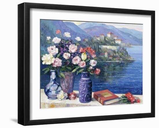 Mediterranian Scene-John Zaccheo-Framed Giclee Print