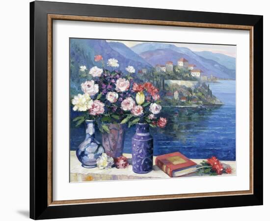 Mediterranian Scene-John Zaccheo-Framed Giclee Print