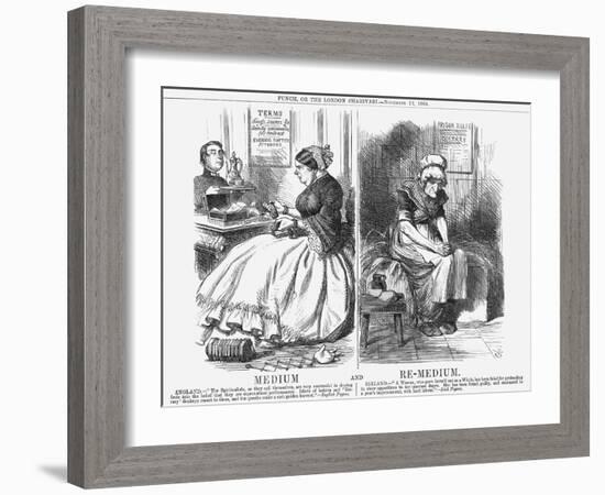 Medium and Re-Medium, 1864-John Tenniel-Framed Giclee Print