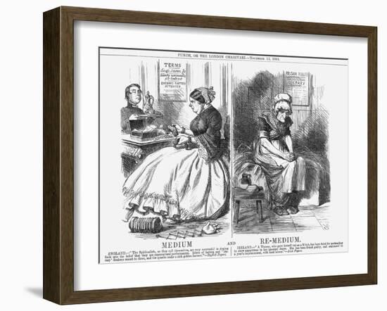 Medium and Re-Medium, 1864-John Tenniel-Framed Giclee Print