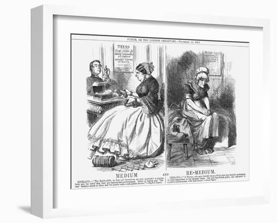 Medium and Re-Medium, 1864-John Tenniel-Framed Giclee Print