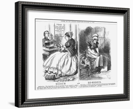 Medium and Re-Medium, 1864-John Tenniel-Framed Giclee Print