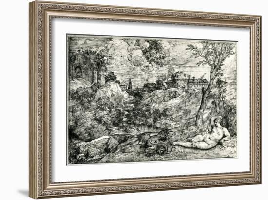 Medor and Angelica or Jason and Medea, C1535-1545-Titian (Tiziano Vecelli)-Framed Giclee Print