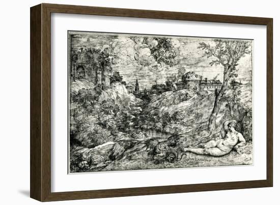 Medor and Angelica or Jason and Medea, C1535-1545-Titian (Tiziano Vecelli)-Framed Giclee Print