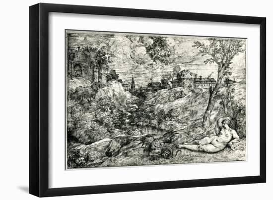 Medor and Angelica or Jason and Medea, C1535-1545-Titian (Tiziano Vecelli)-Framed Giclee Print