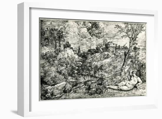 Medor and Angelica or Jason and Medea, C1535-1545-Titian (Tiziano Vecelli)-Framed Giclee Print