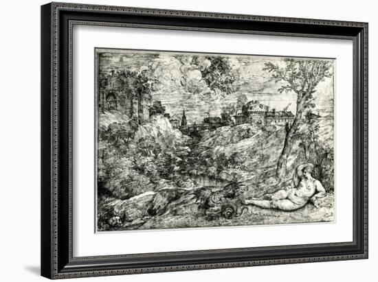 Medor and Angelica or Jason and Medea, C1535-1545-Titian (Tiziano Vecelli)-Framed Giclee Print