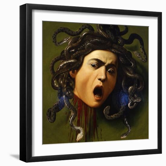 Medusa, 1596-1598-Caravaggio-Framed Giclee Print