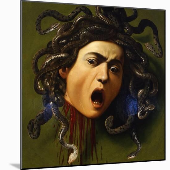 Medusa, 1596-1598-Caravaggio-Mounted Giclee Print