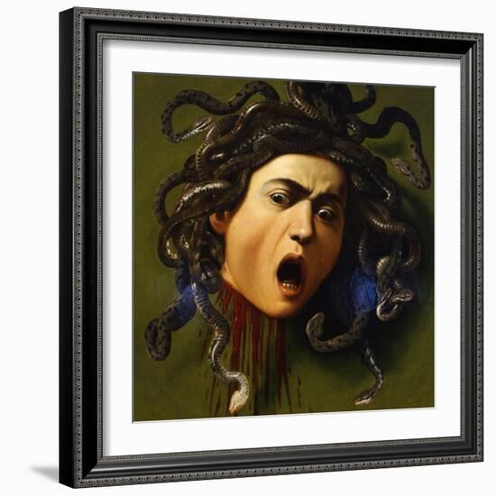 Medusa, 1596-1598-Caravaggio-Framed Giclee Print