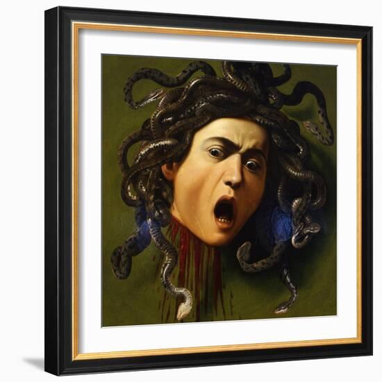 Medusa, 1596-1598-Caravaggio-Framed Giclee Print