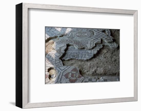 Medusa-head mosaic from Fishbourne Roman palace. Artist: Unknown-Unknown-Framed Photographic Print