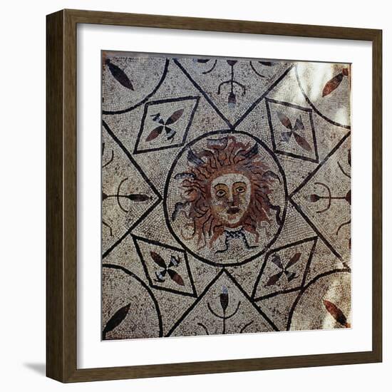 Medusa, Roman Mosaic from the House of Orpheus, 3rd Century Ad-Roman-Framed Giclee Print