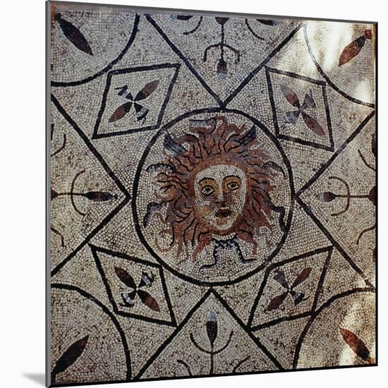 Medusa, Roman Mosaic from the House of Orpheus, 3rd Century Ad-Roman-Mounted Giclee Print