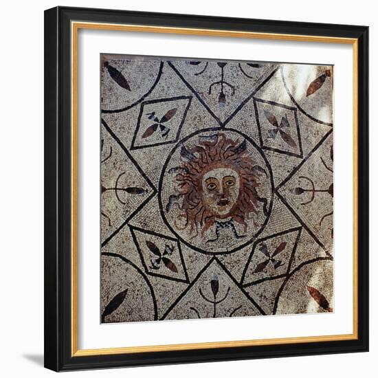 Medusa, Roman Mosaic from the House of Orpheus, 3rd Century Ad-Roman-Framed Giclee Print