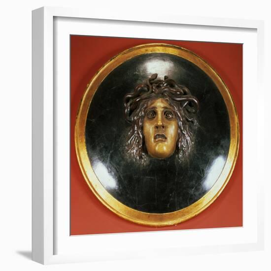 Medusa Shield-Arnold Bocklin-Framed Giclee Print