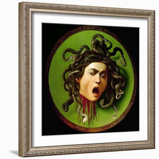 Medusa-Caravaggio-Framed Giclee Print