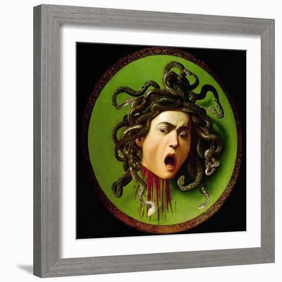 Medusa-Caravaggio-Framed Giclee Print