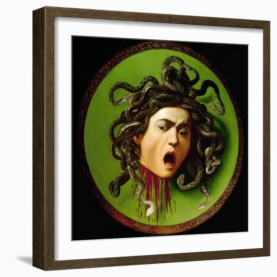 Medusa-Caravaggio-Framed Giclee Print