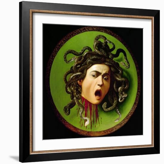 Medusa-Caravaggio-Framed Giclee Print