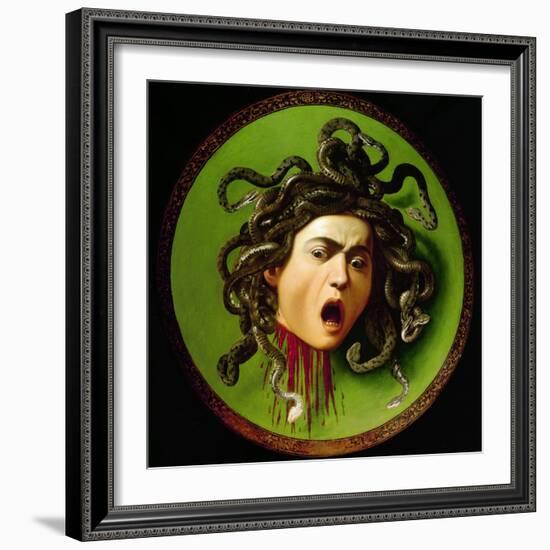 Medusa-Caravaggio-Framed Giclee Print