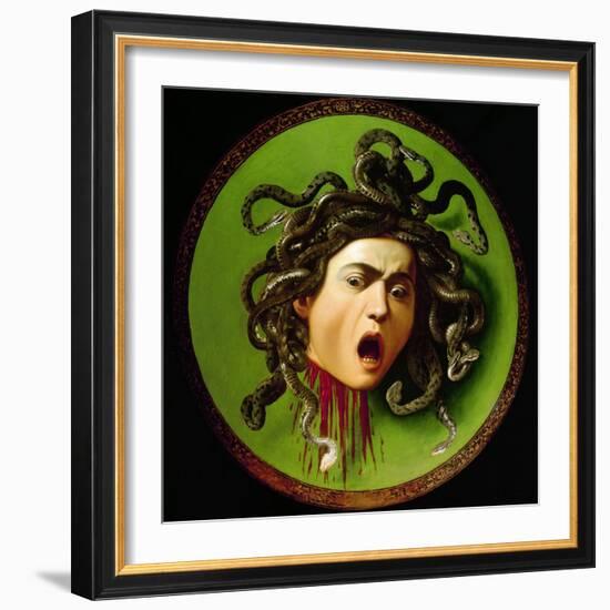 Medusa-Caravaggio-Framed Giclee Print