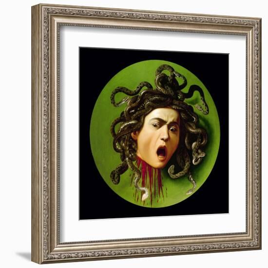 Medusa-Caravaggio-Framed Art Print