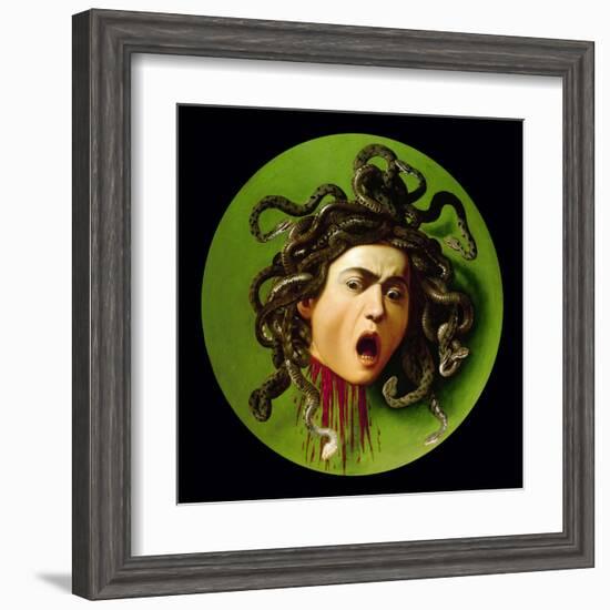 Medusa-Caravaggio-Framed Art Print