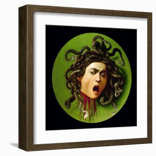 Medusa-Caravaggio-Framed Art Print