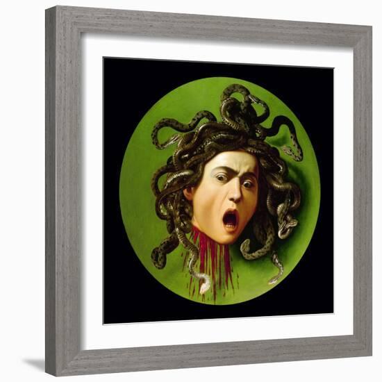 Medusa-Caravaggio-Framed Art Print