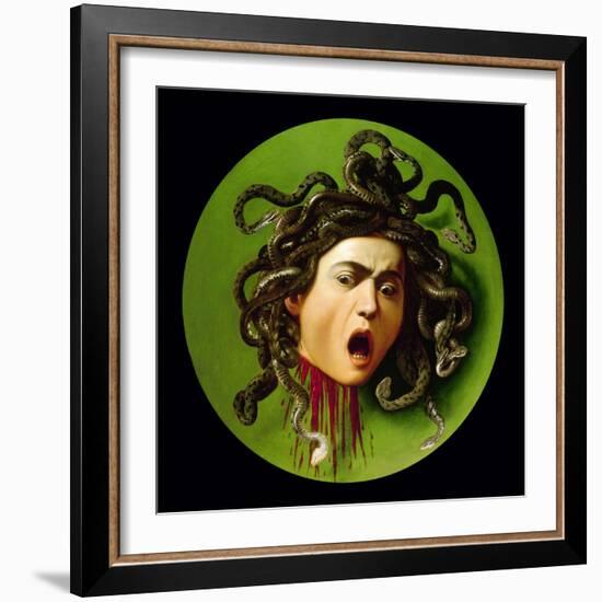 Medusa-Caravaggio-Framed Art Print