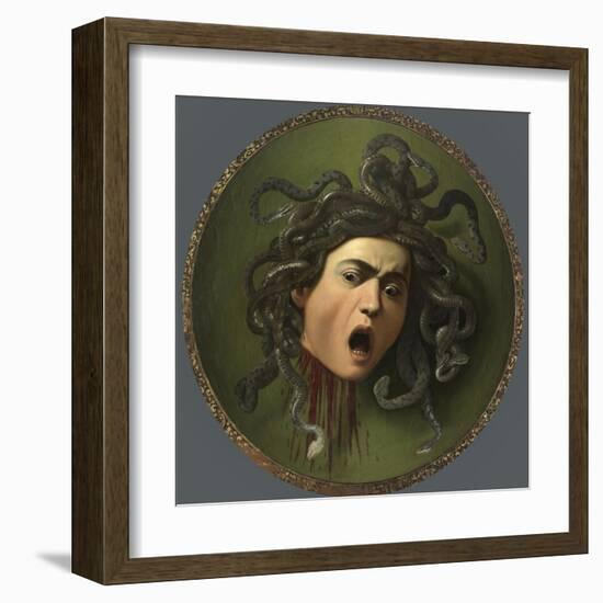 Medusa-Caravaggio-Framed Art Print