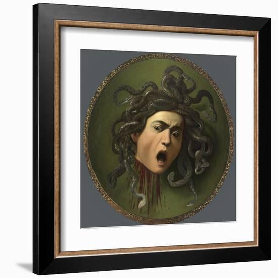 Medusa-Caravaggio-Framed Art Print