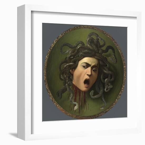 Medusa-Caravaggio-Framed Art Print