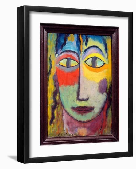 Meduse. Painting by the Russian Alexei Von Javlensky (Alexi Von Jawlensky, Alexej Von Javlenski) (1-Alexej Von Jawlensky-Framed Giclee Print