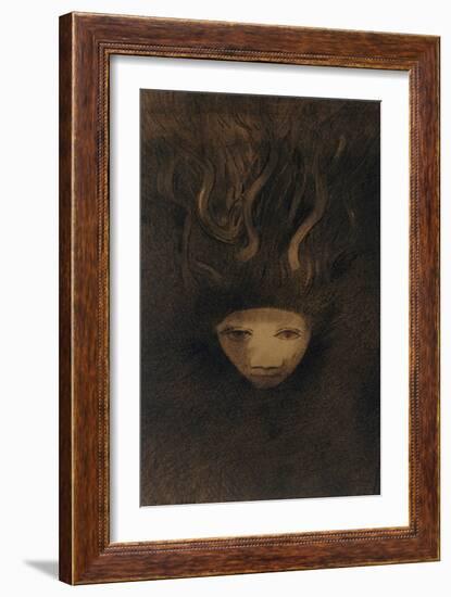 Meduse-Odilon Redon-Framed Giclee Print