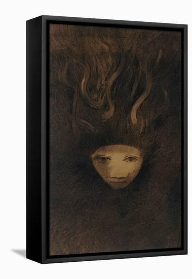 Meduse-Odilon Redon-Framed Premier Image Canvas