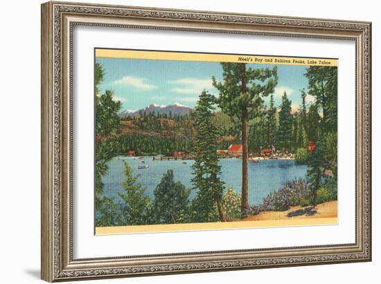 Meek's Bay, Lake Tahoe-null-Framed Art Print