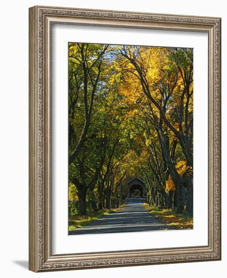 Meems Bottom Covered Bridge, Shenandoah County, Virginia, USA-Charles Gurche-Framed Photographic Print