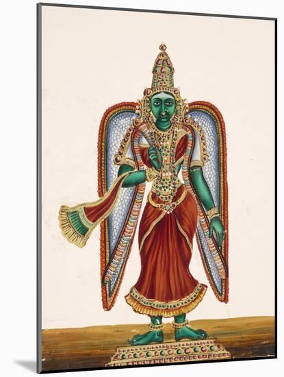 Meenakshi, Goddess of Madura, from Thanjavur, India-null-Mounted Giclee Print