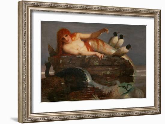 Meeresstille - The silence of the sea,1887.-Arnold Böcklin-Framed Giclee Print