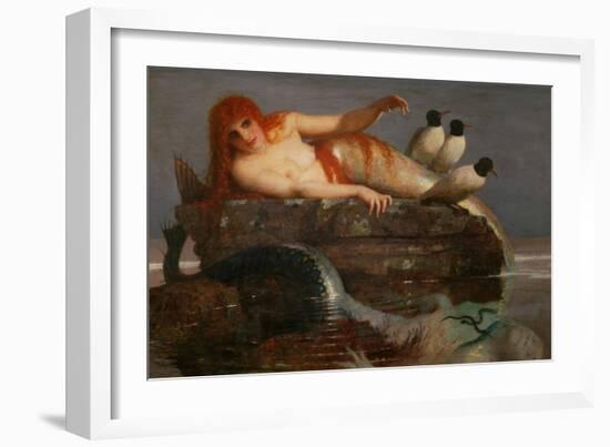 Meeresstille - The silence of the sea,1887.-Arnold Böcklin-Framed Giclee Print