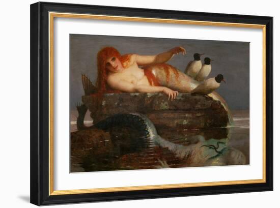 Meeresstille - The silence of the sea,1887.-Arnold Böcklin-Framed Giclee Print