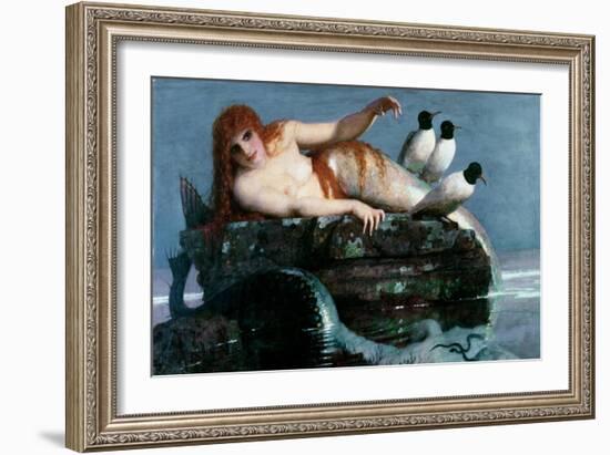 Meerestille, 1886-87-Arnold Bocklin-Framed Giclee Print