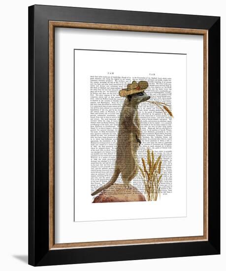 Meerkat Cowboy-Fab Funky-Framed Art Print