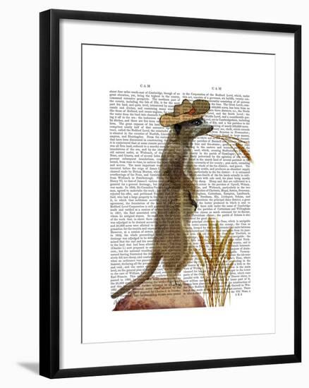 Meerkat Cowboy-Fab Funky-Framed Art Print