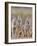 Meerkat Family with Young on the Lookout-null-Framed Photographic Print