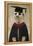 Meerkat in Mortar Board and Gown-null-Framed Premier Image Canvas