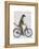 Meerkat on Bicycle-Fab Funky-Framed Stretched Canvas