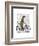 Meerkat on Bicycle-Fab Funky-Framed Art Print